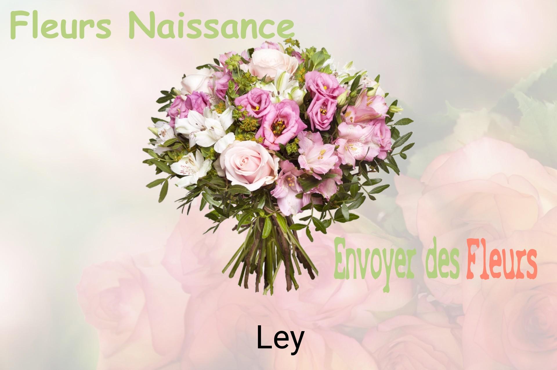Bouquet de fleurs de naissance livré à Ley